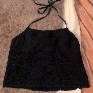 Black halter top